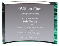 X-Large Curved Glass Plaque-0