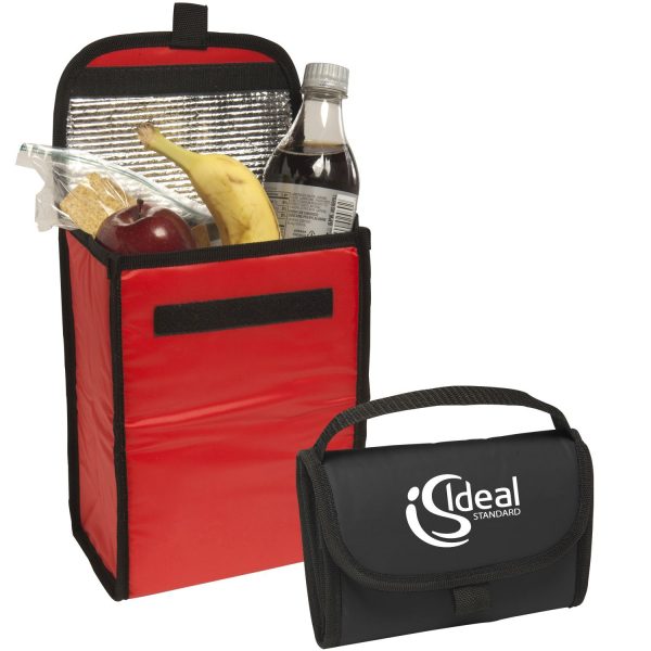 Black lunch bag and cooler