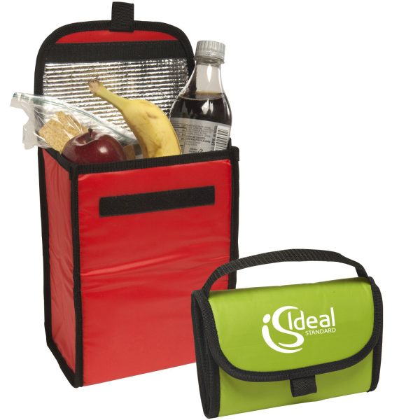 Green lunch bag with cooler